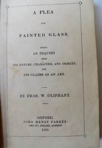 Photo of A Plea For Painted Glass, Being An Inquiry Into Its Nature, Character, And Objects, And Its Claims As An Art. by OLIPHANT, Fra[nci]s. W.