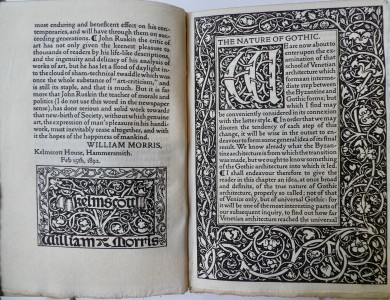 Photo of On The Nature Of Gothic. A Chapter of the Stones of Venice. With a Preface by William Morris. by RUSKIN, John.