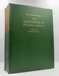 Photo of The Lutyens Memorial. The Architecture Of Sir Edwin Lutyens. [Volume I]: Country Houses. [Volume II]: Gardens: Lay-Outs And Town-Planning: Bridges: Imperial Delhi: Johannsburg Art Gallery: The Washington Embassy: University Buildings. [Volume III]:Town and Public Buildings: Memorials: The Metropolitan Cathedral, Liverpool together with The Life Of Sir Edwin Lutyens. by BUTLER, A.S.G. With The Collaboration Of George STEWART & Christopher HUSSEY.