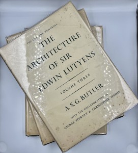 Photo of The Lutyens Memorial. The Architecture Of Sir Edwin Lutyens. Volume I: Country Houses. Volume II: Gardens: Lay-Outs And Town-Planning: Bridges: Imperial Delhi: Johannesburg Art Gallery: The Washington Embassy: University Buildings. Volume III:Town and Public Buildings: Memorials: The Metropolitan Cathedral, Liverpool. together with Christopher HUSSEY. The Life Of Sir Edwin Lutyens. by [LUTYENS]. BUTLER, A.S.G. With The Collaboration Of George STEWART & Christopher HUSSEY.